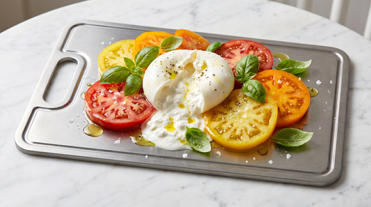 Burrata Tomato Salad with Lemon-Thyme Oil