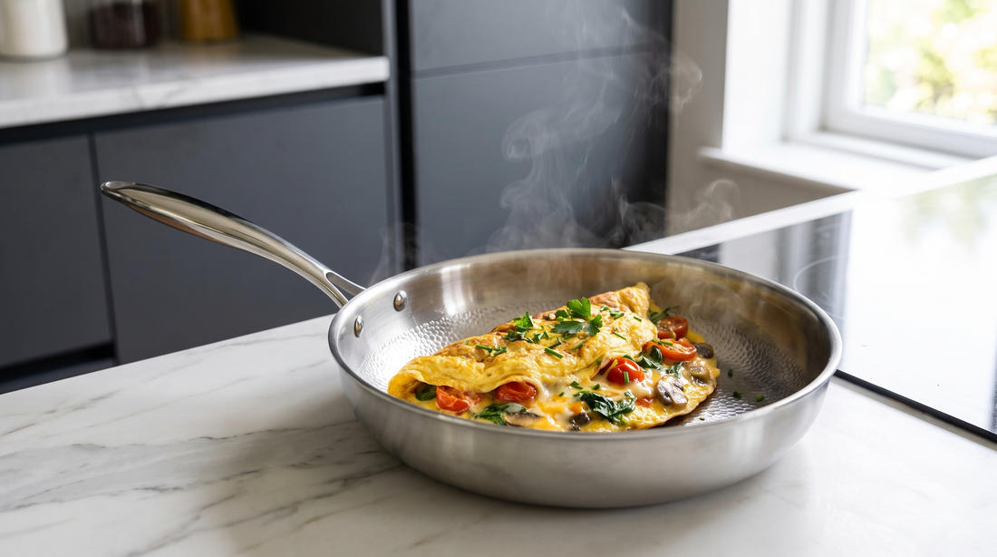 Fluffy Titanium-Pan Omelette (No Sticking)