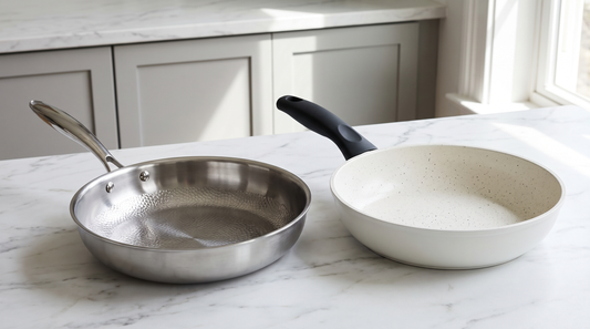 Pure Titanium Pro Hammered Pan vs. GreenPan