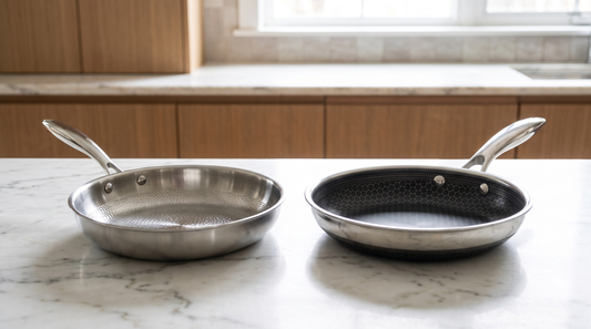 Pure Titanium Pro Hammered Pan vs. HexClad Hybrid