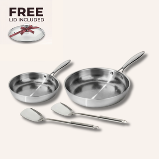 Pure Titanium Hammered Pan Pro Duo Set