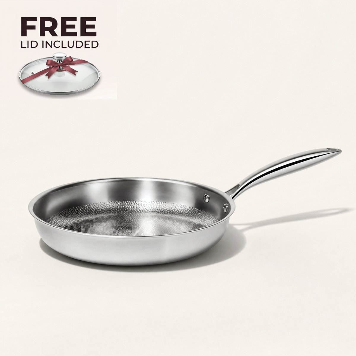 Pure Titanium Hammered Pan Pro