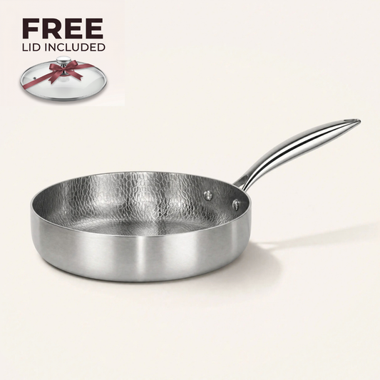Pure Titanium Hammered Deep Pan
