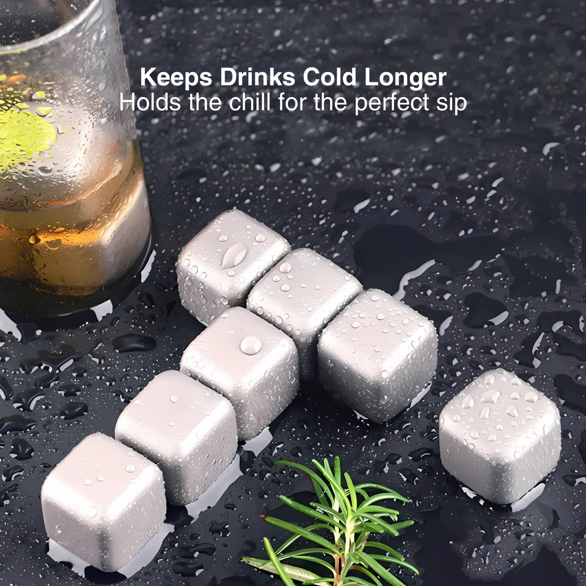 Pure Titanium Ice Cubes