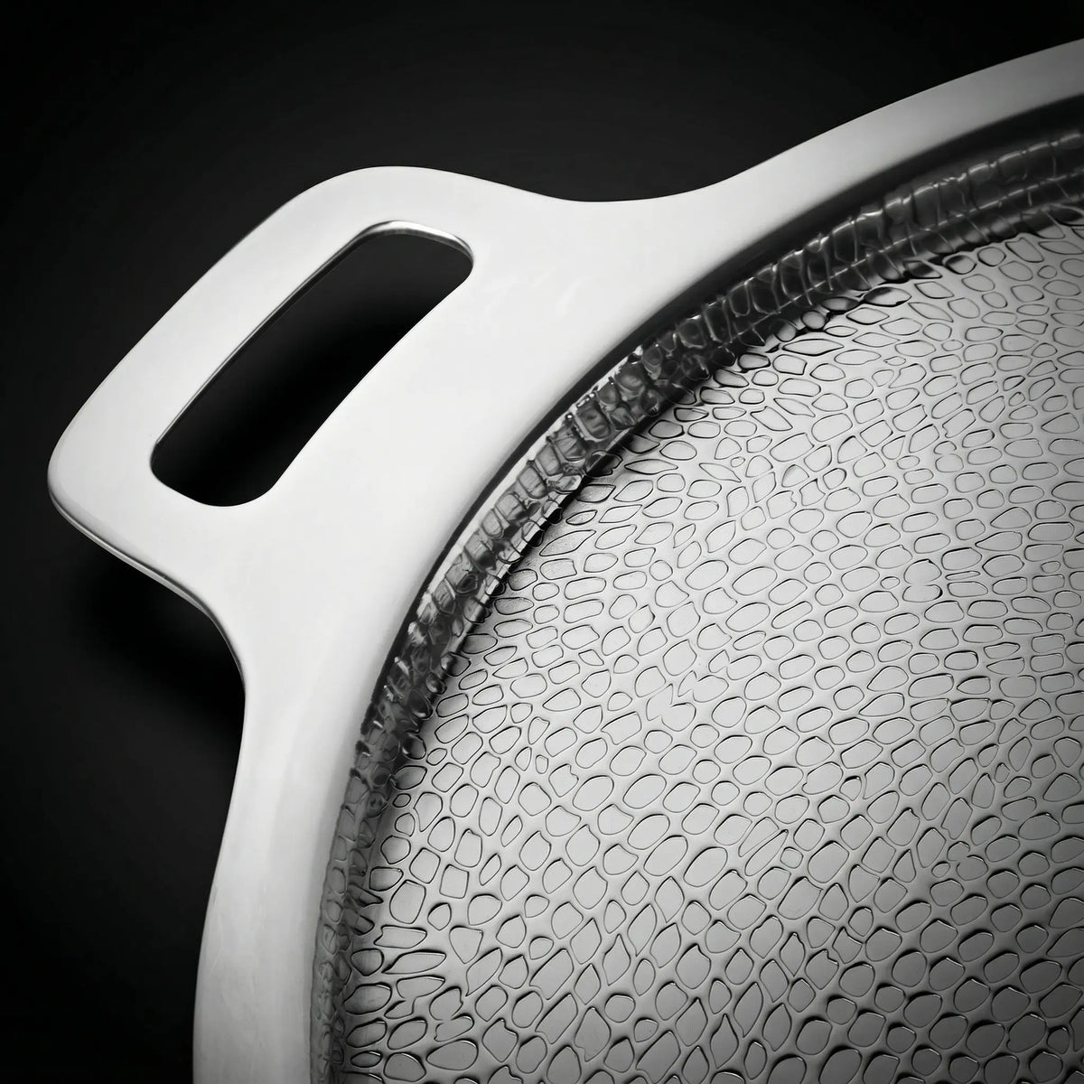 Pure Titanium Hammered Pizza Steel