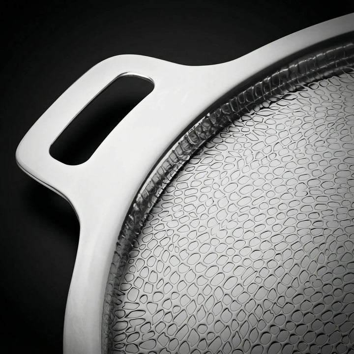 Pure Titanium Hammered Pizza Steel