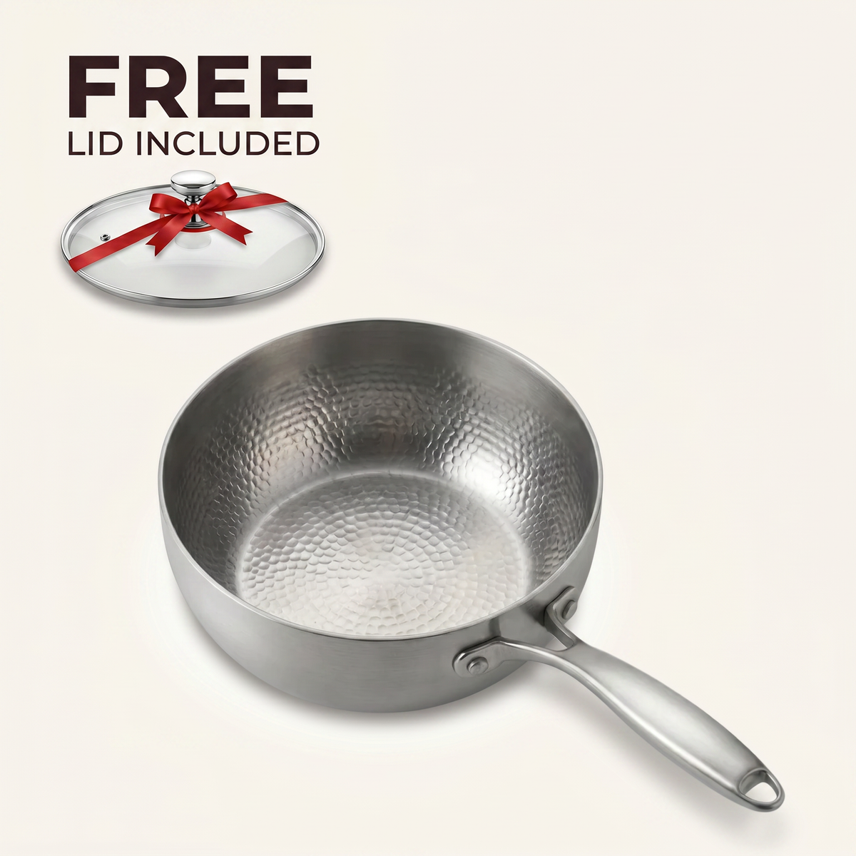 Pure Titanium Sauté Pan Pro