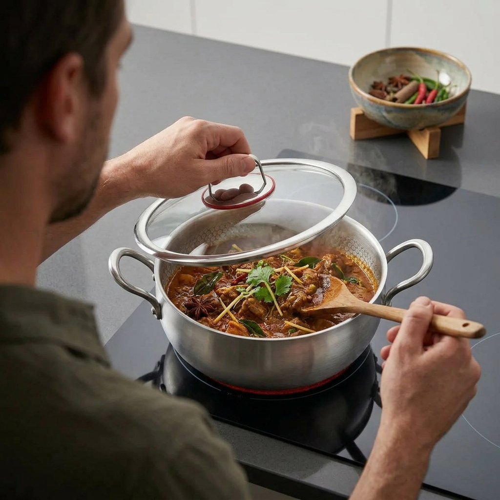 Pure Titanium Deep Braising Pan Pro