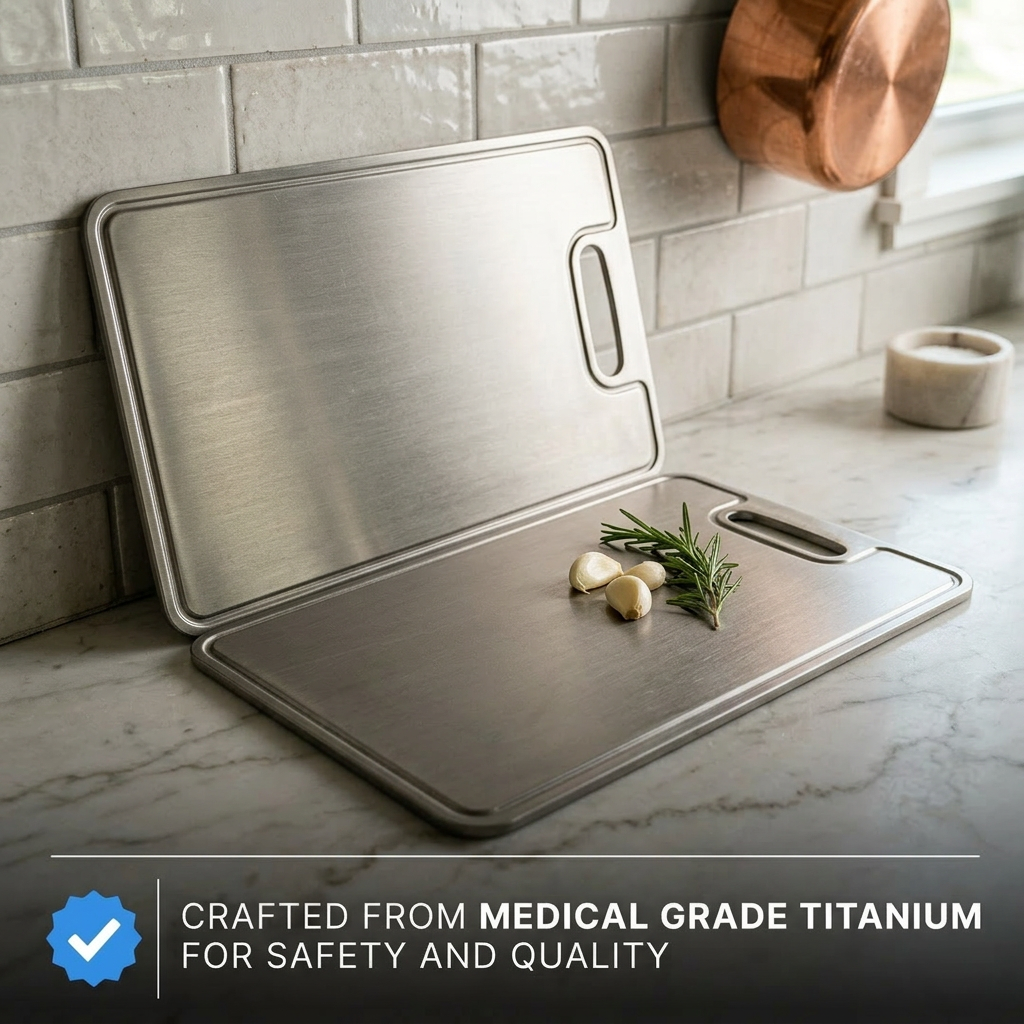 Pure Titanium Cutting Board V2 Bundle