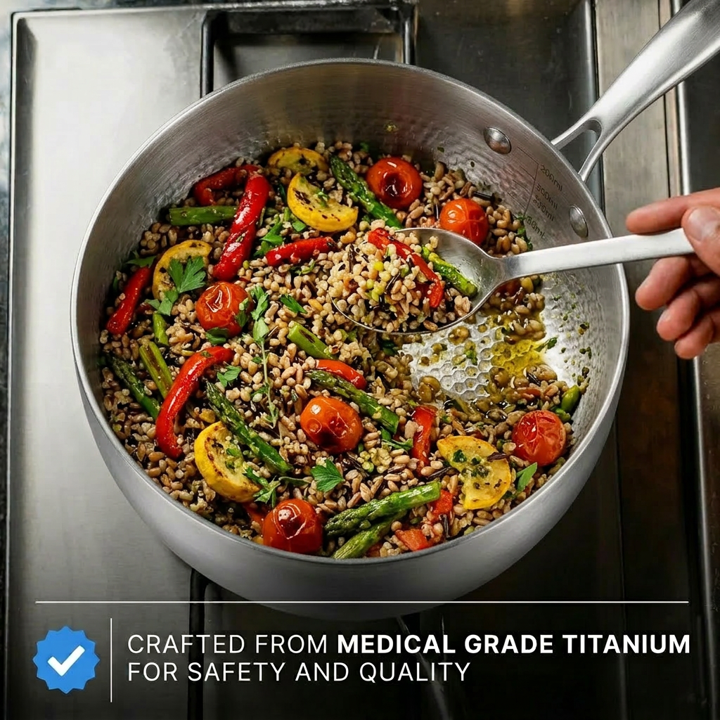 Pure Titanium Sauté Pan Pro