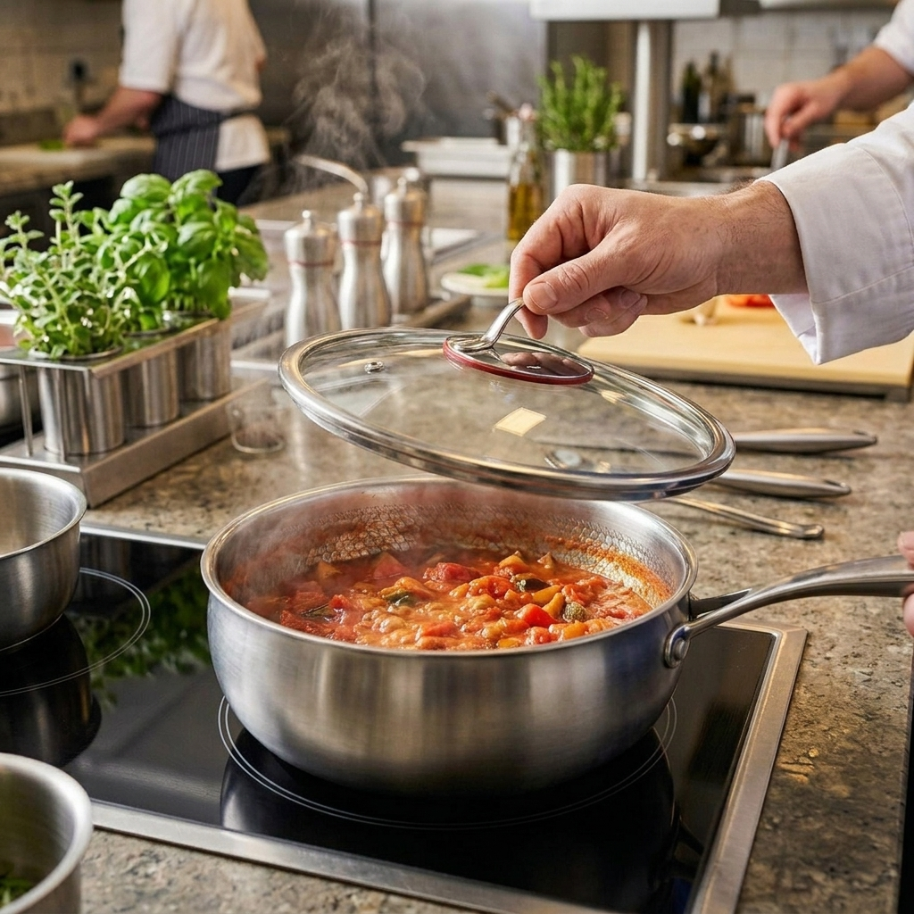 Pure Titanium Sauté Pan Pro