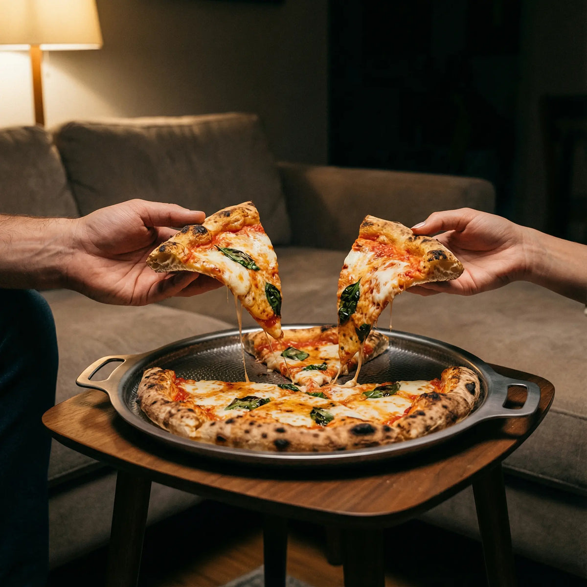 Pure Titanium Hammered Pizza Steel