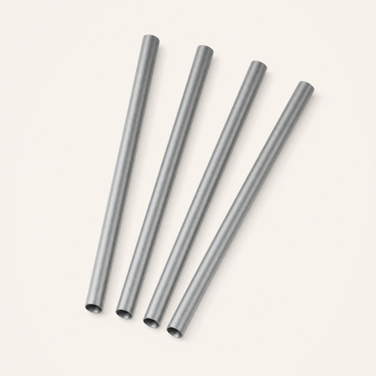 Four wide pure titanium milkshake straws