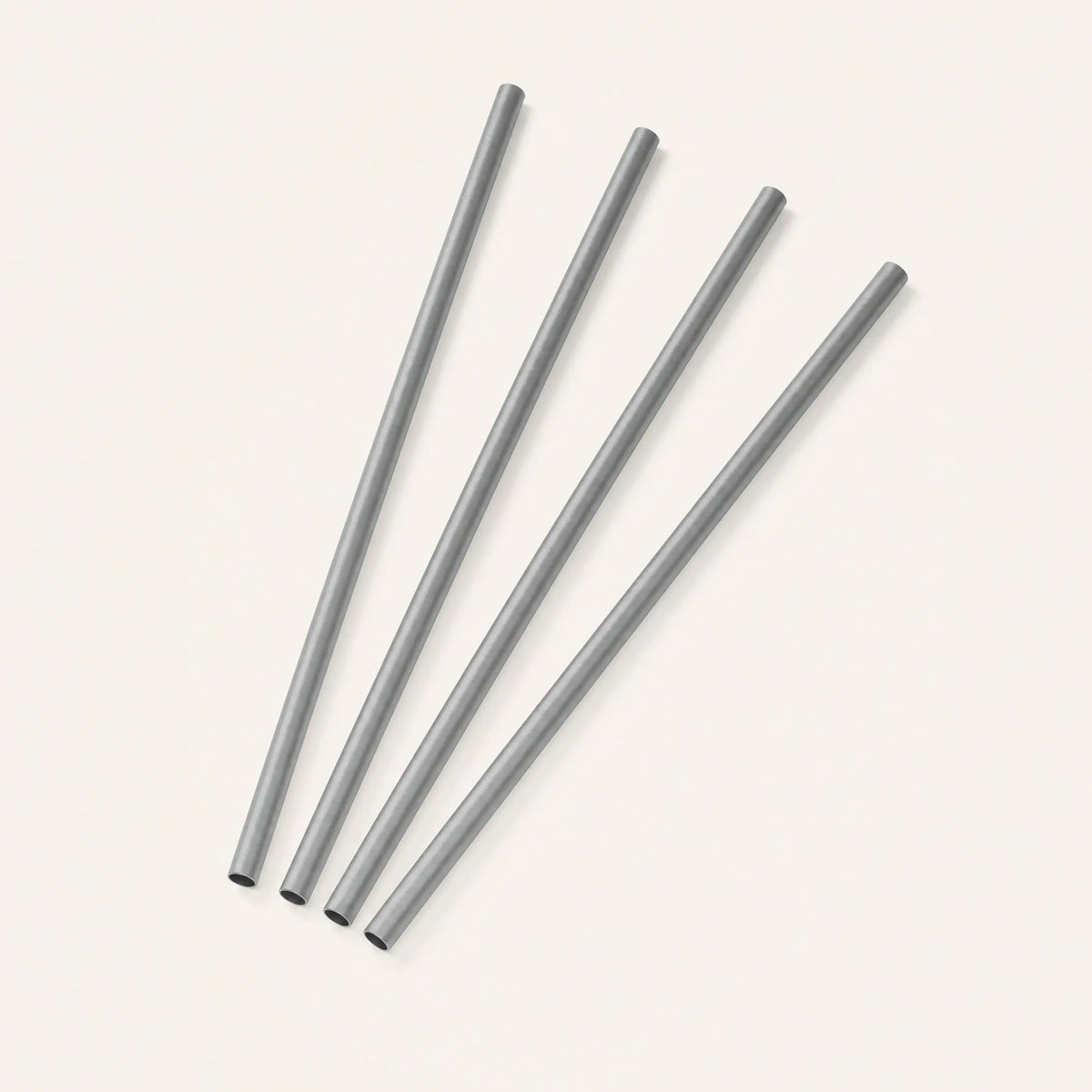 Four standard pure titanium drinking straws