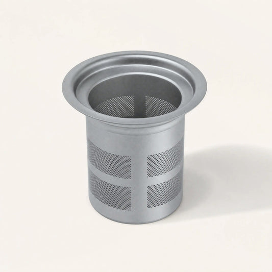 Pure titanium tea filter with fine mesh panels