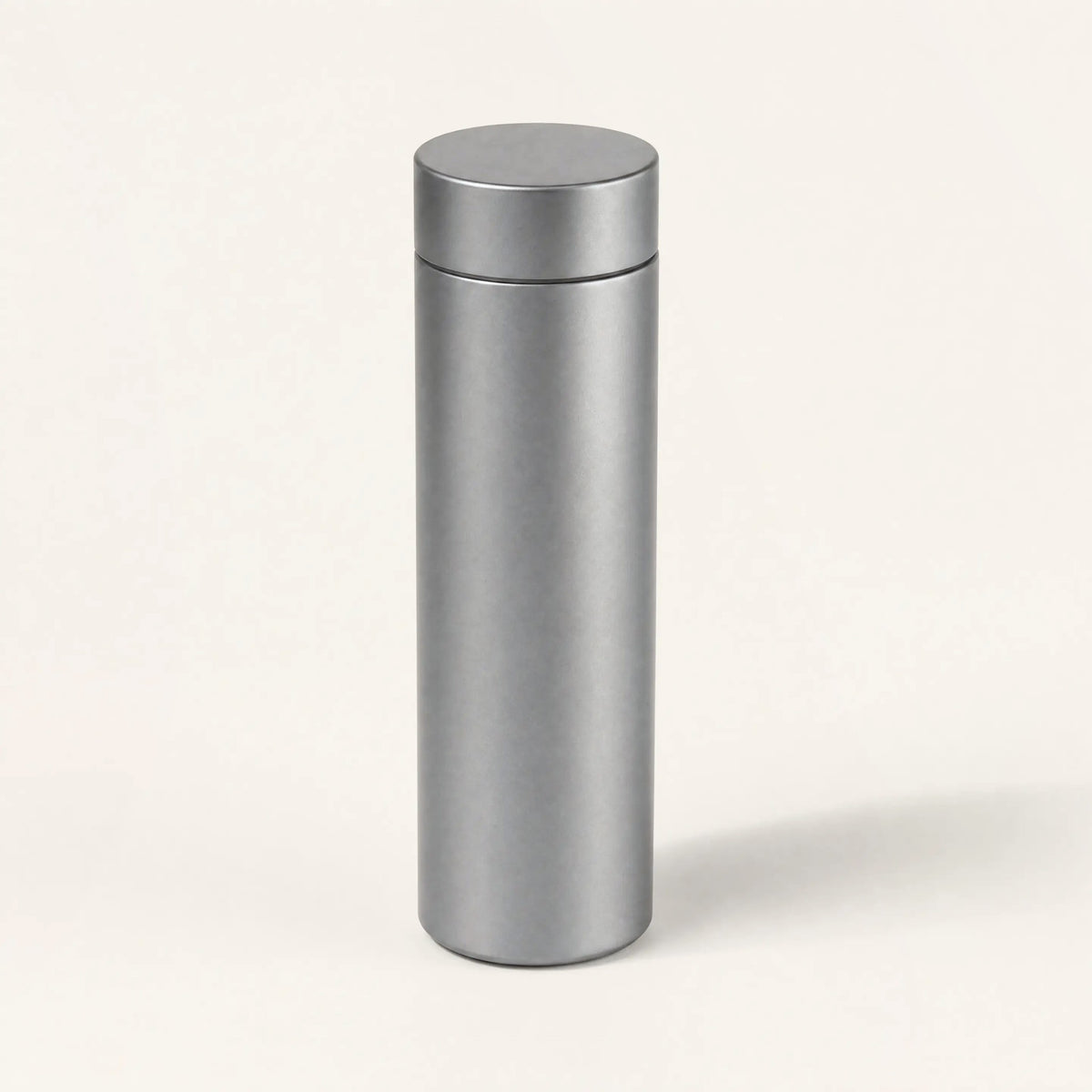 Pure titanium water bottle with a titanium screw cap